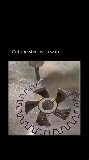 @visionwality on Instagram: "This is the Abrasive Water Jet machine — a tool so precise it can slice through steel, marble, and granite using nothing but water and sand. It works by firing a high-pressure jet of water, mixed with garnet, a tough natural mineral. The water provides speed, while the garnet adds the cutting force needed to pierce even the hardest materials. A perfect example of how simple elements like water and sand can achieve incredible power when combined with human innovation.