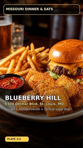 Blueberry Hill Delmar Loop Bite | Missouri Dinner & Eats #Shorts