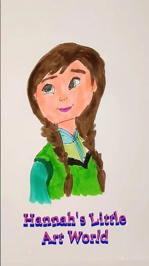 👑Disney Frozen Magic: Anna Drawing for Kids❄️