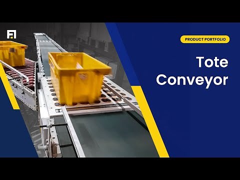 High-Speed Tote Conveyor System by Falcon Autotech