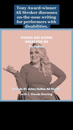 Tony Award-winner Ali Stroker chats on-the-nose writing for performers with disabilities. And what needs to change in terms of representation. Which led to her writing her wonderful debut children’s book Ali and the Sea Stars. . . . . #podcast #podcasting #artspodcast #actorsonactors #ActorsLife #onlymurdersinthebuilding #tonyawards #thetonys #echoesnetflix #alistroker #Broadway #theatre #AliandtheSeaStars
