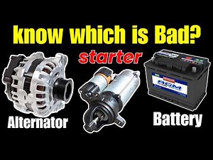 Bad Battery vs Alternator vs Starter Symptoms (How To Tell The Difference)