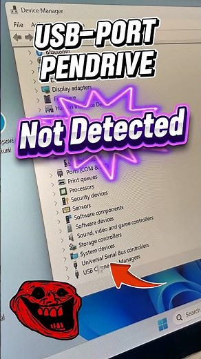 USB Pendrive Not Showing? 🔥 100% Working Fix! #shorts #tech #pendrive