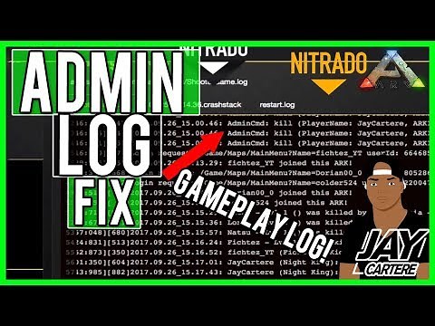 ARK Survival Evolved PS4 Nitrado Tutorial - Admin Log Workaround / Fix - How To Use The Gameplay Log
