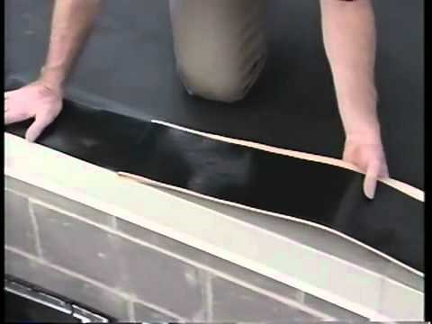 Rubber roofing - drip edge installation on flat roof