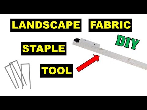 Landscaping Fabric Staple Tool. Weed barrier Staple.