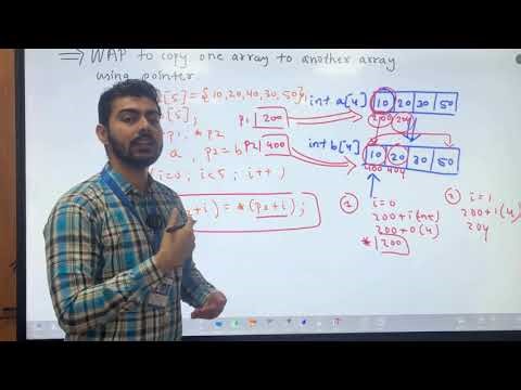 C Program to Copy One Array to Another Using Pointers