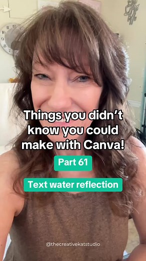 Create a Stunning Water Reflection Text Effect with Canva