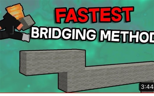 我的世界最快的搭路方式？