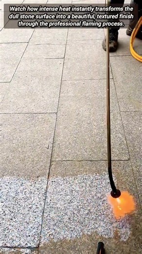 Watch Heat Energy Create Beautiful Slip Resistant Natural Stone Textures