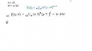 A telemarketer makes six phone calls per hour and is able to make a sale on 30 percent of these contacts. During the next two hours, find: a. The probability of making exactly four sales. b. The probability of making no sales. c. The probability of making exactly two sales. d. The mean number of sales in the two-hour period. | Numerade
