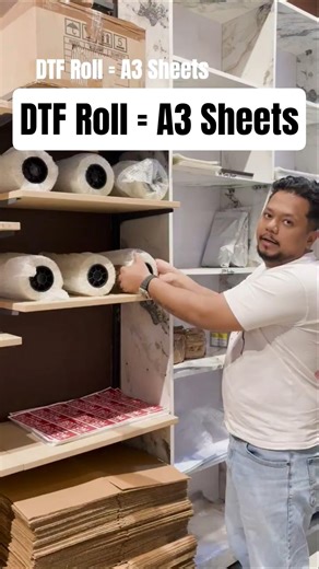 How To Cut DTF Roll Into A3 DTF Sheets