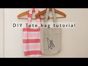 DIY Aesthetic tote bag tutorial (hand sew + easy) || A e s L i f e