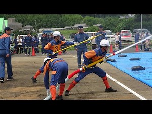 千葉県消防香取支部ポンプ操法大会その２/三チームによるポンプ操法/栗本消防訓練所