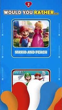 Would You Rather... Super Mario Galaxy Movie Edition 🚀 !! #shorts