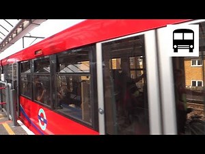 Docklands Light Railway B07 (Bombardier) Rolling Stock - Arriving at Shadwell DLR Station
