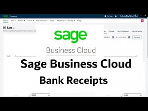 Sage Business Cloud Accounting - Tutorial - Bank Receipts #learnsage #sagebusinesscloud