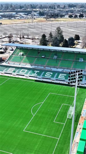This Is Boise on Instagram: "The pitch is in at Boise’s new pro soccer stadium! Construction is underway and looking green at the former horse racing track at Expo Idaho, where the new stadium will be home to @acboise , Idaho’s first professional soccer team. The first home match is scheduled for April 4, 2026, when Athletic Club Boise hosts Spokane Velocity FC. The stadium is part of a larger redevelopment that includes The Park at Expo Idaho, a new 50-acre riverside park planned around the ven