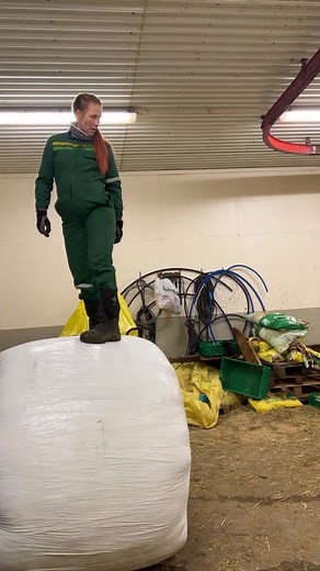 Farm Girl Backflip Fun on the Farm in Norway