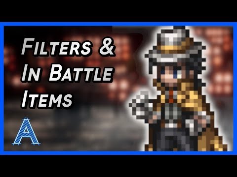Getting Started in RPG Architect - Filters and In Battle Items