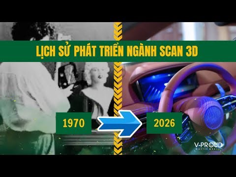 Hiểu rõ về lịch sử ngành Scan 3D trong 4 phút #vproud #inspection #metrology #scan3d #history