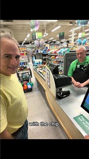 I tap the chip? 🤔 #pov #prank #viral #store #funny