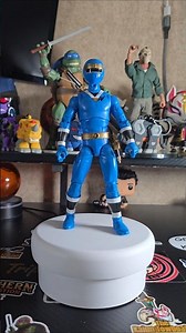 Power Rangers Lightning Collection Mighty Morphin Blue Alien Ranger Figure by Hasbro