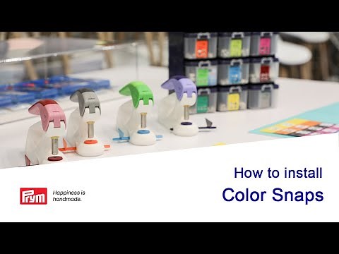 How to install color snaps by Prym Vario Creative Tool (VCT)