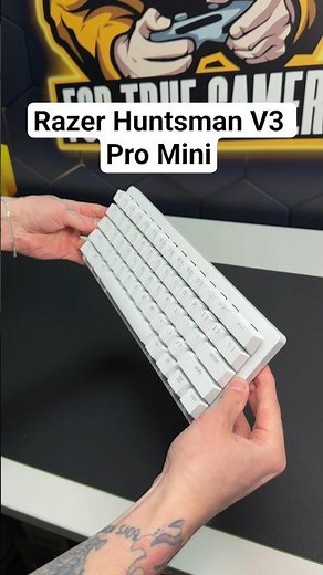 Razer Huntsman V3 Pro Mini – White Edition ⌨️#fyp #unboxing #unboxingvideo #peripherals #keyboards