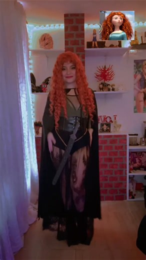 Mérida cosplay ✨💜 #princesamerida #meridacosplay #viral #twitchstreamer #cosplayergirl