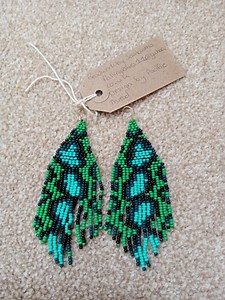 Long Bohemian Dangling Seed Bead Earrings. - Etsy UK