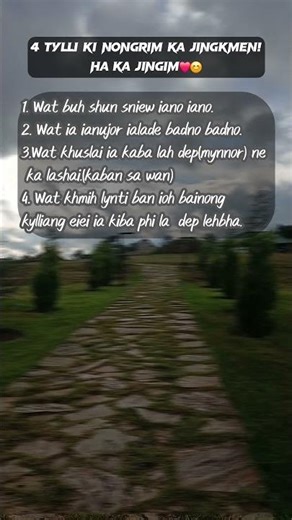 Khasi Daily Quotes Collection ||Ailand Swer || 4 tylli ki Nongrim jong ka jingkmen