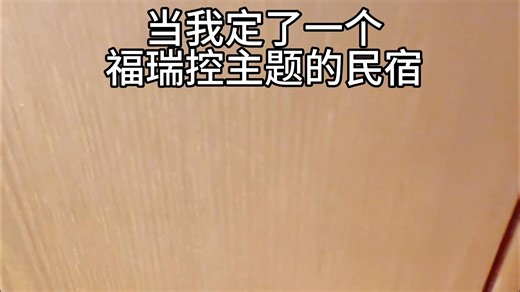 当我定了一家福瑞控民宿