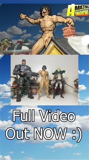 Revoltech Attack Titan Eren Yeager Size Comparison #eren #aot