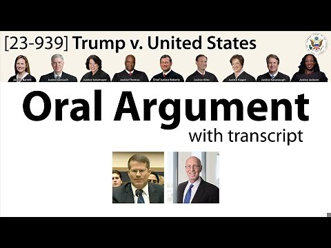 Oral Argument: Trump v. United States