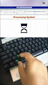 Processing symbol in msword | #windows #computer #keyboard #tricks