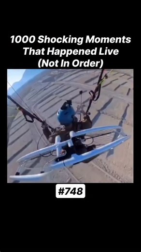 Uncovered Live Moments on Instagram: "A motorised paraglider (paramotor) pilot is flying at speed when suddenly his canopy collapses or twists, causing him to plummet rapidly toward the ground. The footage captures the moment the wing fails and the pilot spirals downward before impact, and later he is shown severely injured on the ground with major fractures to his neck, back, pelvis, and arm, describing how the glider collapsed mid-flight. Despite the terrifying fall, he survived and was able t