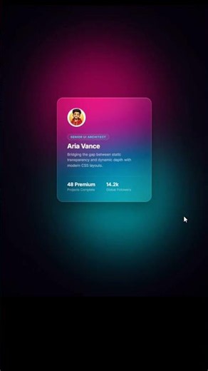 Build This Premium Profile Card with HTML & CSS ✨