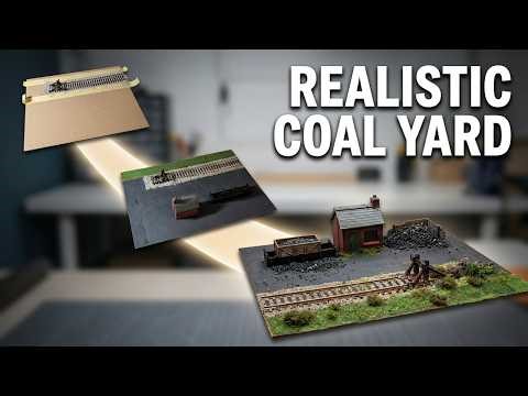 DIY Model Train Coal Yard | How to Build a Realistic Display