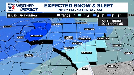 Winter Weather Live Updates: Snow continues falling across the Triad