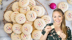 75K views · 2.2K reactions | With only six ingredients (plus sprinkles), these Whipped Shortbread Cookies may be the easiest recipe you make this holiday season. They take less than 30 minutes to make from start to finish--NO chilling required! Recipe: https://sugarspunrun.com/whipped-shortbread-cookies/ | Sugar Spun Run | Facebook