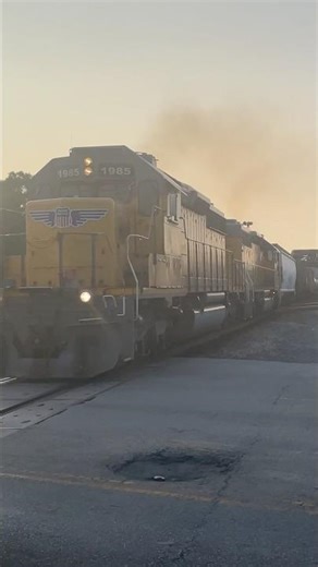 UP SD40 leads a local manifest train