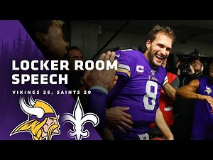 Mike Zimmer Hands Out Game Balls To Kirk Cousins & Kyle Rudolph, Gives Speech After Win Over Saints