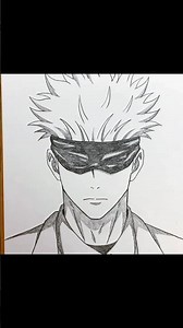 Draw Gojo Satoru Like a Pro Drawing Guide#Anime drawing