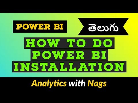 How to do Power BI Installation Power BI in Telugu (1/50)
