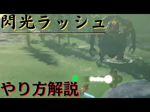 閃光ラッシュやり方解説【ブレワイ】