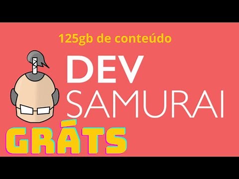 🚨 CURSOS GRÁTIS na Dev Samurai! 125 gb de Cursos de Programação GRÁTIS