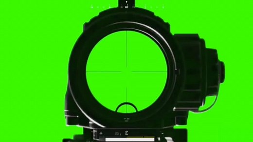 Sniper Scope Green Screen Footage | HQ Crosshair Effects