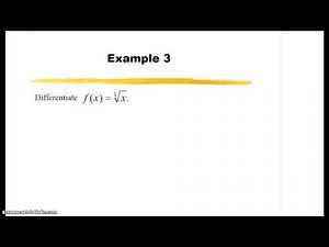 10.5 - Basic Differentiation Properties