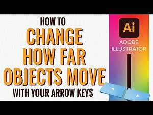 How to Change the Amount Objects Move When Using your Arrow Keys in Adobe Illustrator Increment